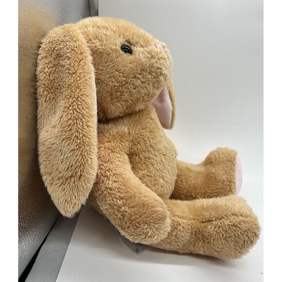 Vintage Build-A-Bear Easter Bunny 15" Tan Plush Pink Ears Nose Feet Stuffed Anim - Picture 3 of 10